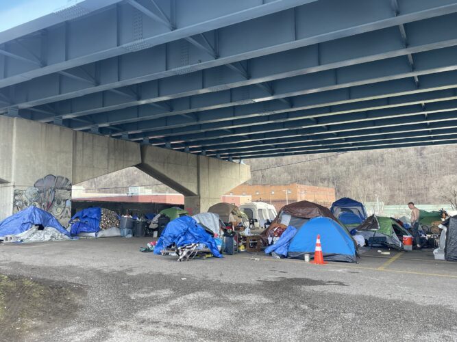 New Homeless Camp Near Wheeling Creek Could Open Next Week